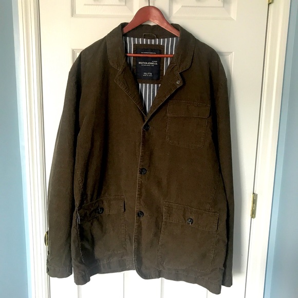 Nautica Mens Corduroy Sport Jacket Xxl 